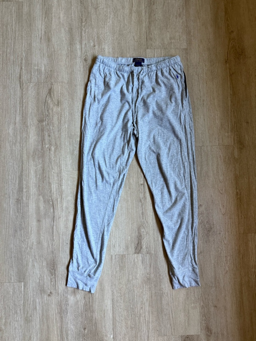 Polo Ralph Lauren Lightweight Cotton Jersey Joggers - Heather Gray - Size Medium